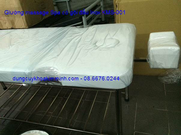 Giường massage có gội đầu bằng inox chất lượng KMS-001 Y Khoa Kim Minh